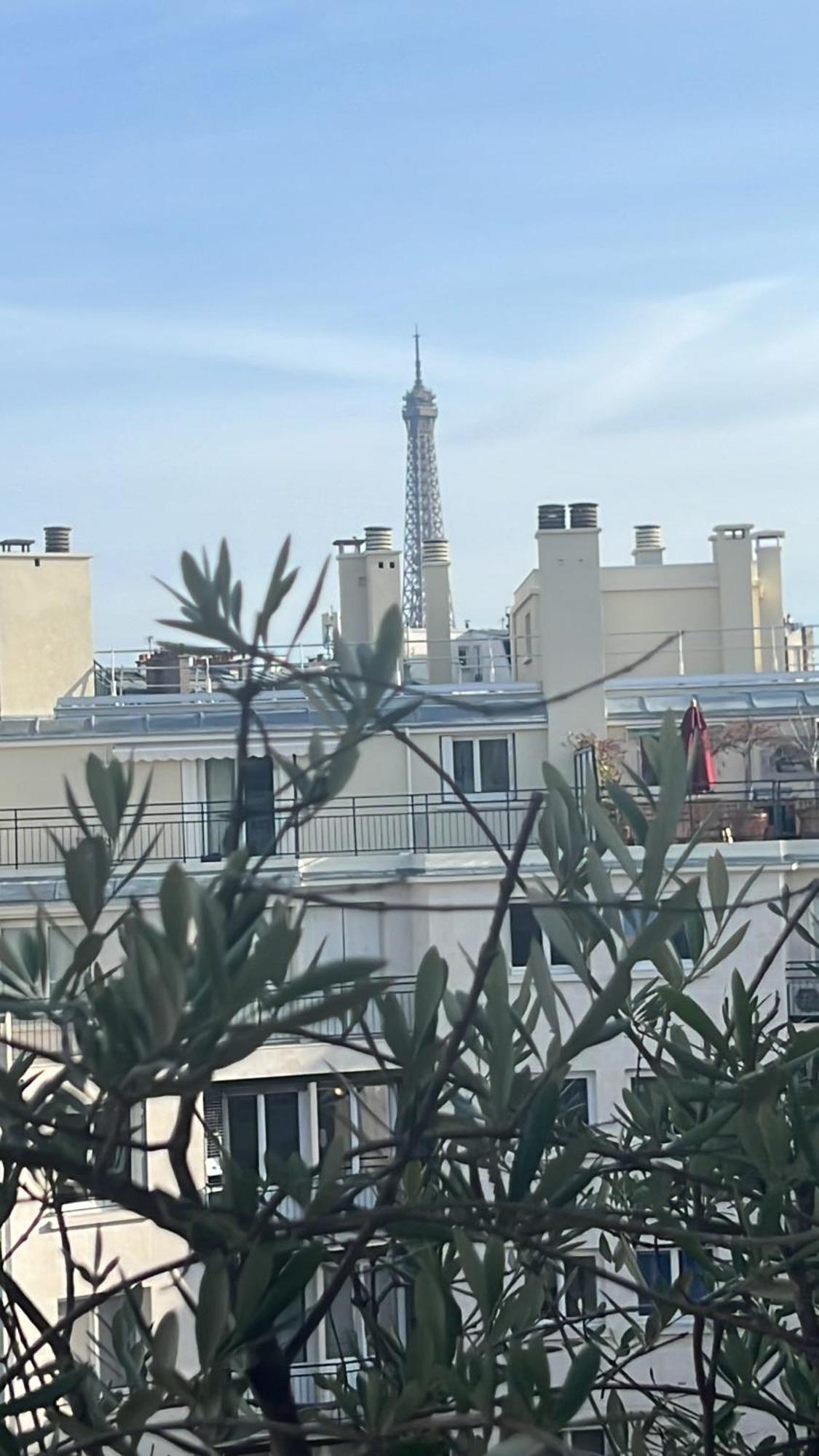 Ferienwohnung Eiffel Tower Terrass Paris Exterior foto